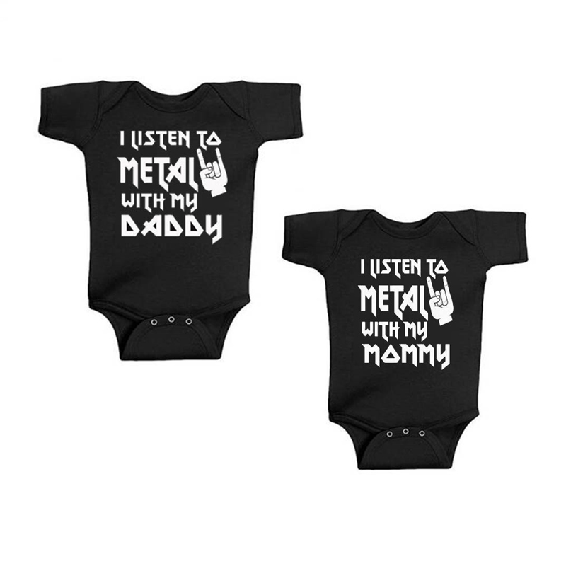 I Listen to Metal with My Dadd - Baby Clothing Outlet recension och pris