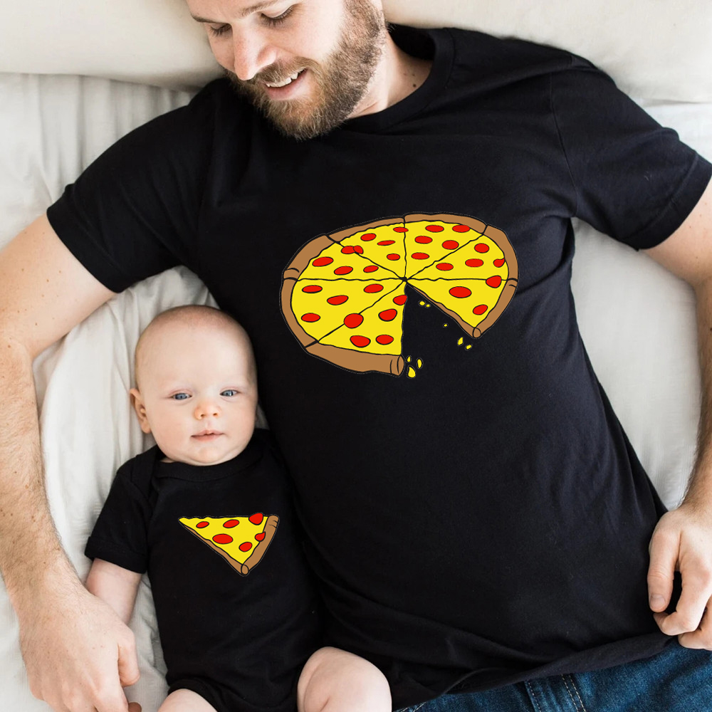 Funny Pizza Print Father Mothe - Baby Clothing Patterns recension och pris