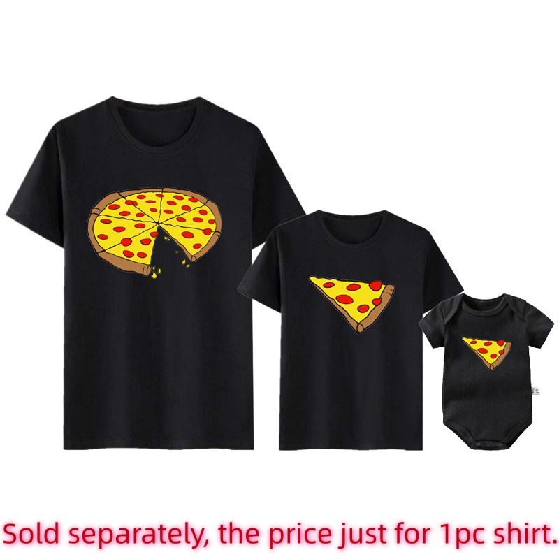 Funny Pizza Print Father Mothe - Baby Clothing Patterns recension och pris