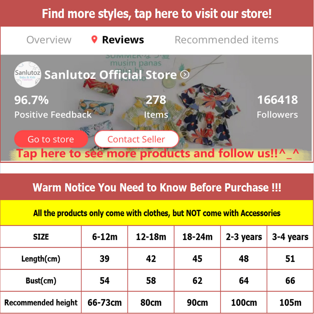 Sanlutoz Fruit Printing Summer - Baby Clothing Patterns Free recension och pris