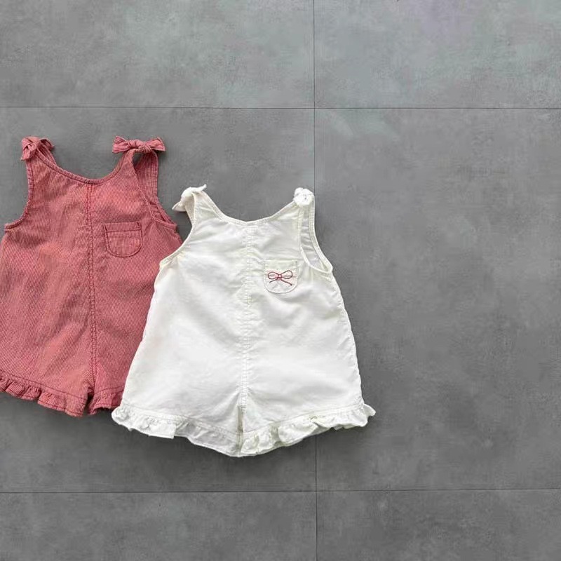 HY2831 Girls Summer Romper wit - Baby Clothing In Summer recension och pris